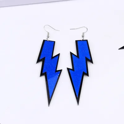 Women's Fashion Exaggerated Lightning Acrylic Geometric Earrings