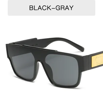 Men's And Women's Casual Fashion Retro Square Large Frame Sunglasses