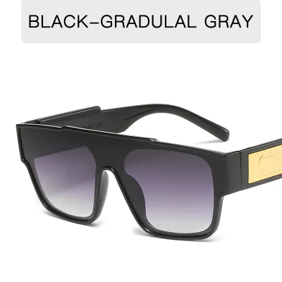 Men's And Women's Casual Fashion Retro Square Large Frame Sunglasses