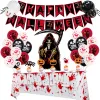 Halloween Black Red Fishtail Flag Set 2