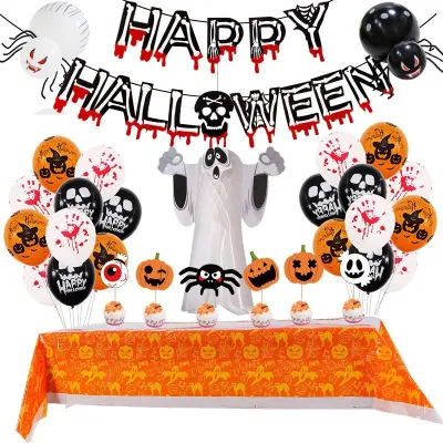 Halloween Terror Bloody Banner Stereo Ghost Balloon Set Festival Party Decoration