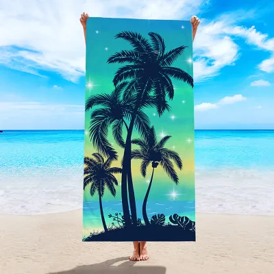 Summer Microfiber Digital Printing Beach Towel for Women