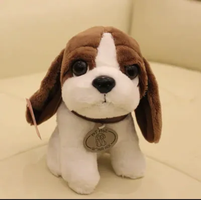 Cartonn Dogs Plush Toy - Short Plush Dog Stuffed Animal, PP Cotton Filled Kids Toys Plush Doll