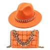 Orange Hat + Bag