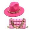 Rose Red Hat + Bag