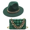 D.Green Hat + Bag