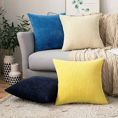 Nordic Plush Pillowcase Corduroy Home Sofa Cushion Cover