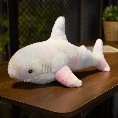 Cute Shark Pillow Plush Toy Shark Doll Bed Sleeping Cushion for Kids Gift