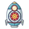 Rocket + 3 Balls 1 Hook