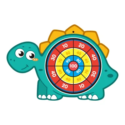 Cartoon Dinosaur Animal Astronaut Background Children's Dart Target Ball Label Flannel Sticky Ball Toys
