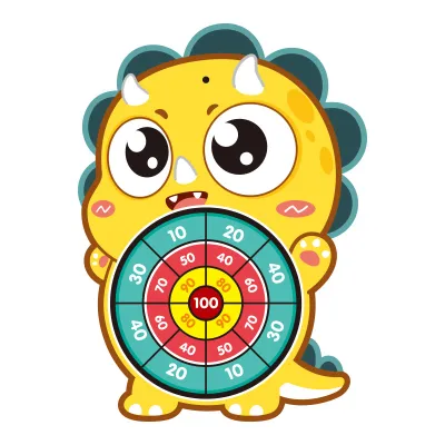 Cartoon Dinosaur Animal Astronaut Background Children's Dart Target Ball Label Flannel Sticky Ball Toys