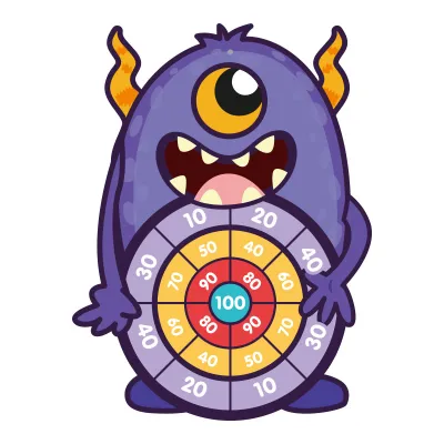 Cartoon Dinosaur Animal Astronaut Background Children's Dart Target Ball Label Flannel Sticky Ball Toys