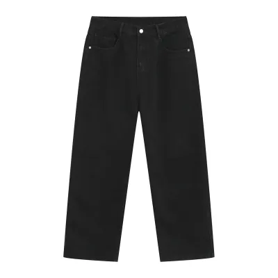 Men's Casual Basic Straight Leg Loose Cotton Blend Jeans