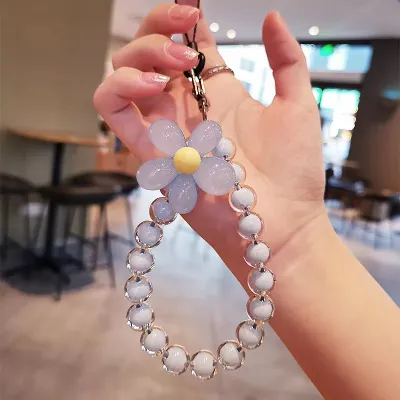 Women Fashion Cute Handmade Flower Beaded Key Chain