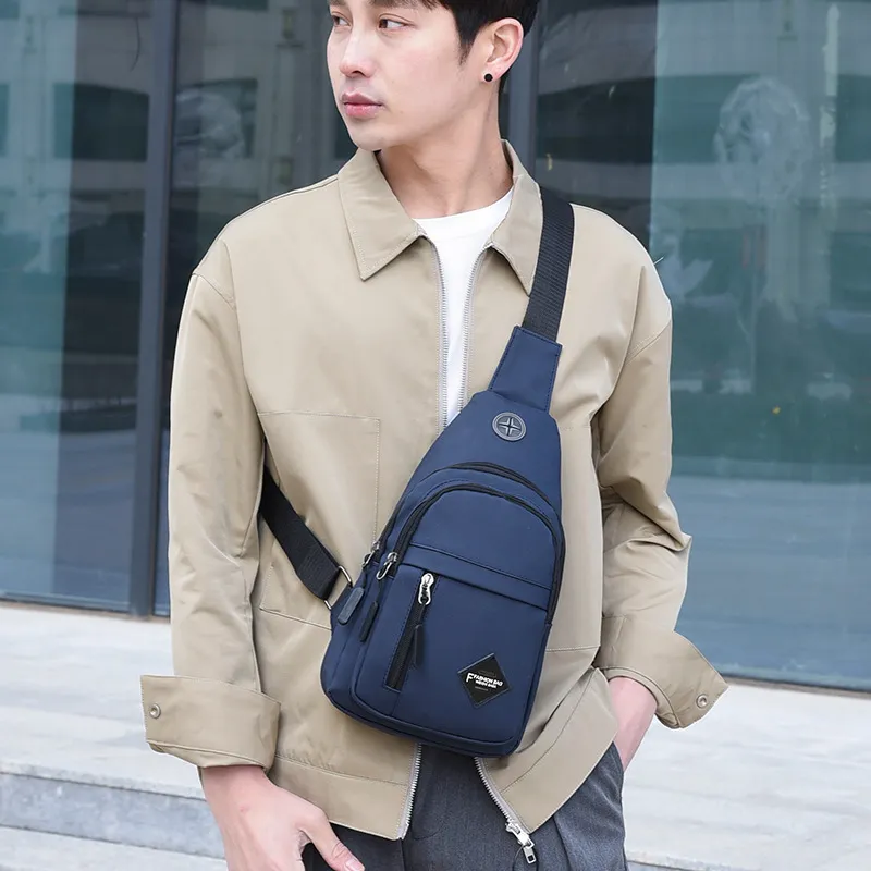 Men's Casual Lightweight Oxford Cloth Chest Bag Urban Simplicity