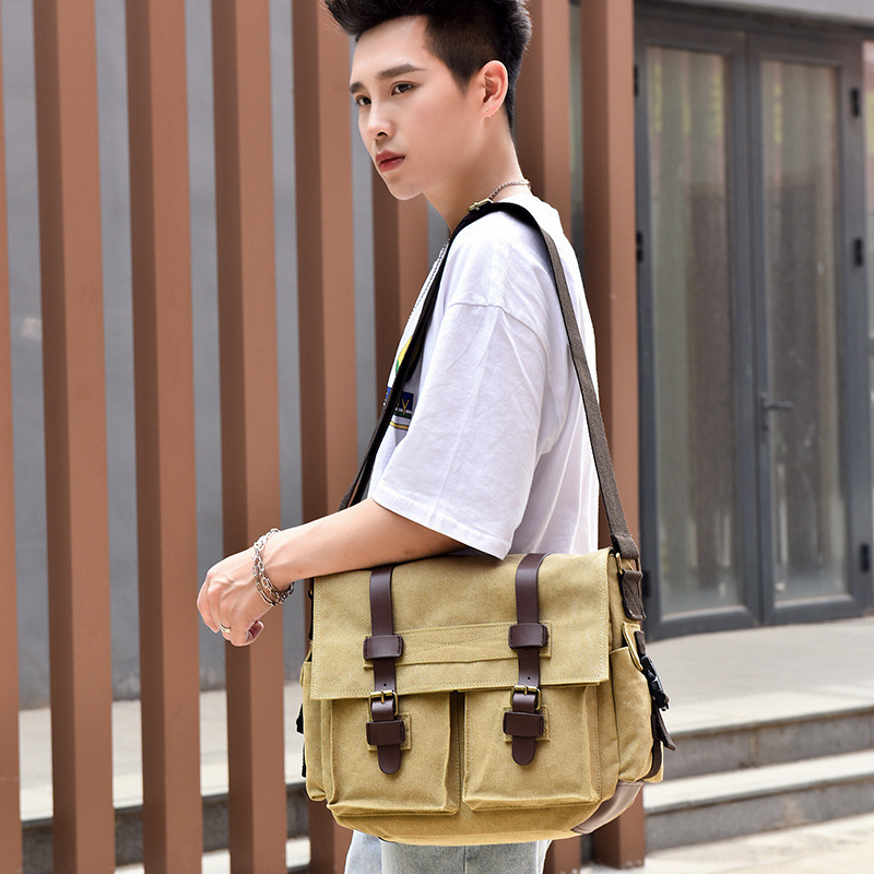 Wholesale canvas cheap messenger bag