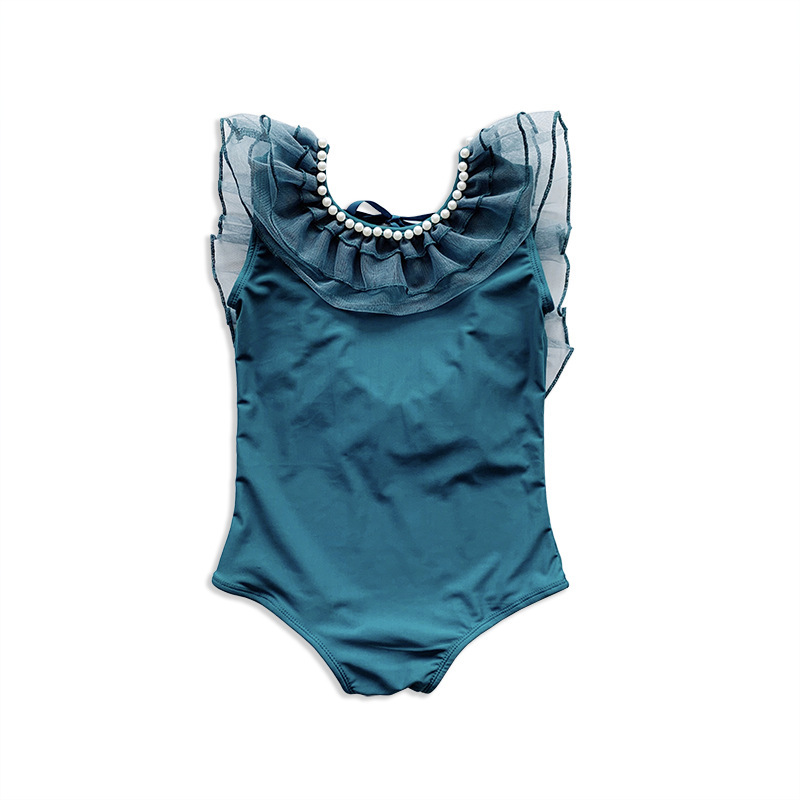 新品★Mbeaute Fairy pearl ruffle swimsuit Fairy pearl ruffle swimsuit M4236 | Mbeaute