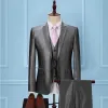 Double Button Silver Grey