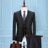 Double Button Bright Black