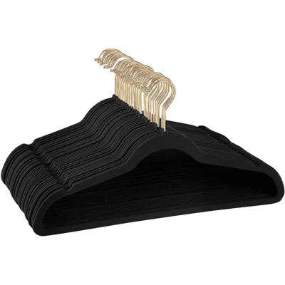 Multifunctional Home Flocking Plastic Non-Slip Clothes Storage Hangers 200 Pack
