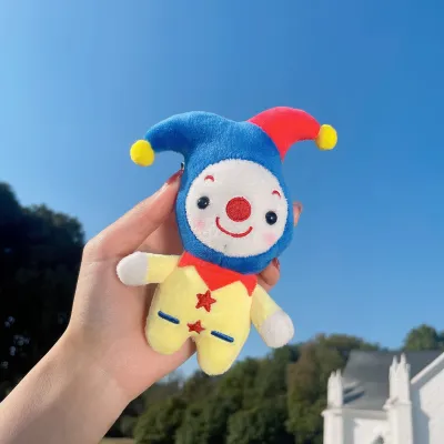 Children Kids Baby Fashion Clown Plush Toy Keychain PP Cotton Short Plush 12cm