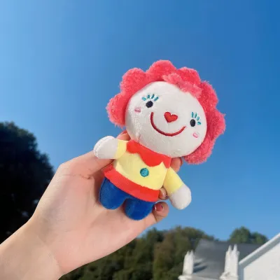 Children Kids Baby Fashion Clown Plush Toy Keychain PP Cotton Short Plush 12cm