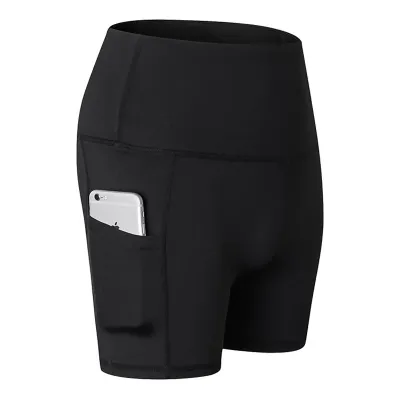 Women's High Waist Quick Dry Stretch Yoga Biker Shorts