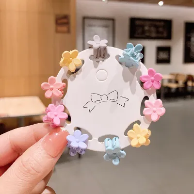 Children Kids Baby Fashion Girls Cartoon Hairclip Hair Accessories Set Plastic Resin