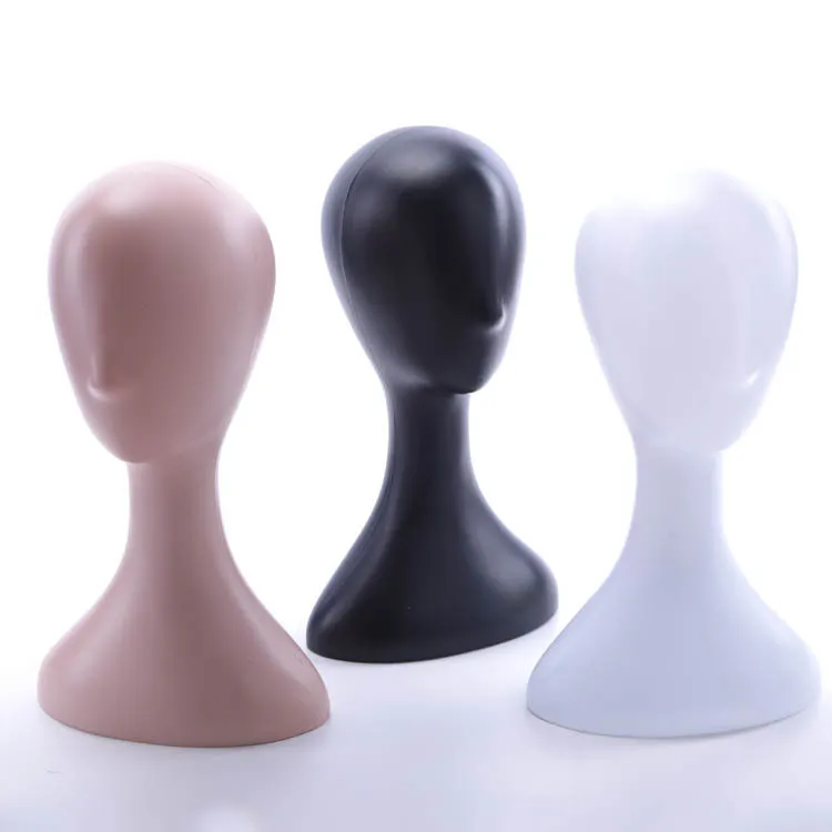 Plastic Women Model Dummy Head Hat Scarf Wig Display Stand Storage Mannequin Unisex