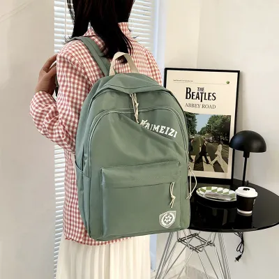 Unisex Fashion English Letter Large Capacity Backpack