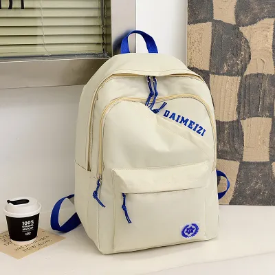 Unisex Fashion English Letter Large Capacity Backpack