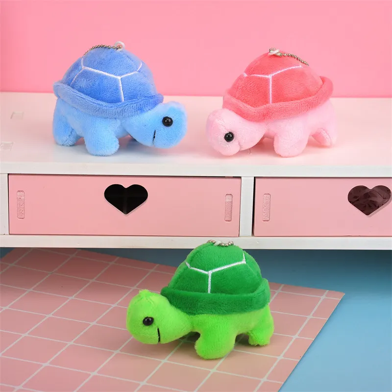 Cute Little Turtle Plush Doll Pendant Key Chain Toy for Kids