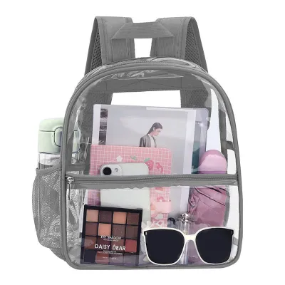 Unisex Fashion Clear Waterproof Large Capacity Backpack