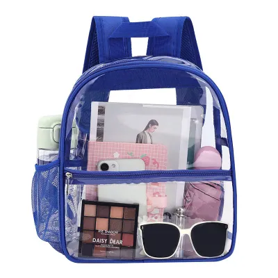 Unisex Fashion Clear Waterproof Large Capacity Backpack