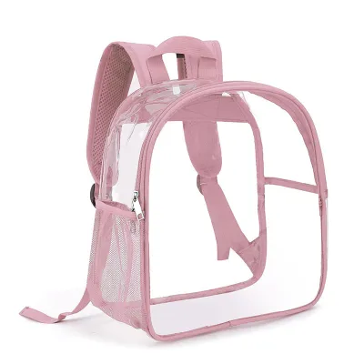 Unisex Fashion Clear Waterproof Large Capacity Backpack