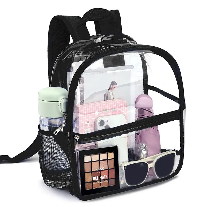 Unisex Fashion Clear Waterproof Large Capacity Backpack