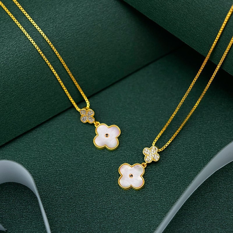 アクセサリー Llife CASCADE PENDANT NECKLACE TRIPLE ORCHID CASCADE NECKLACE - The Huntington Store