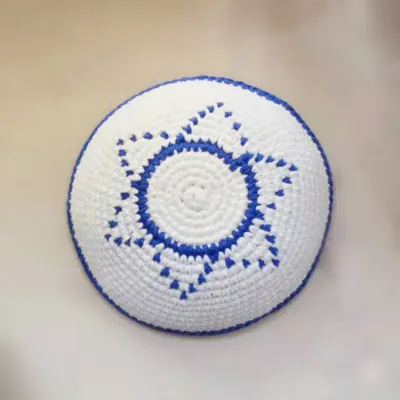 Men Fashion Multicolor Israeli Jewish Handmade Kippa Kippot Prayer Hat