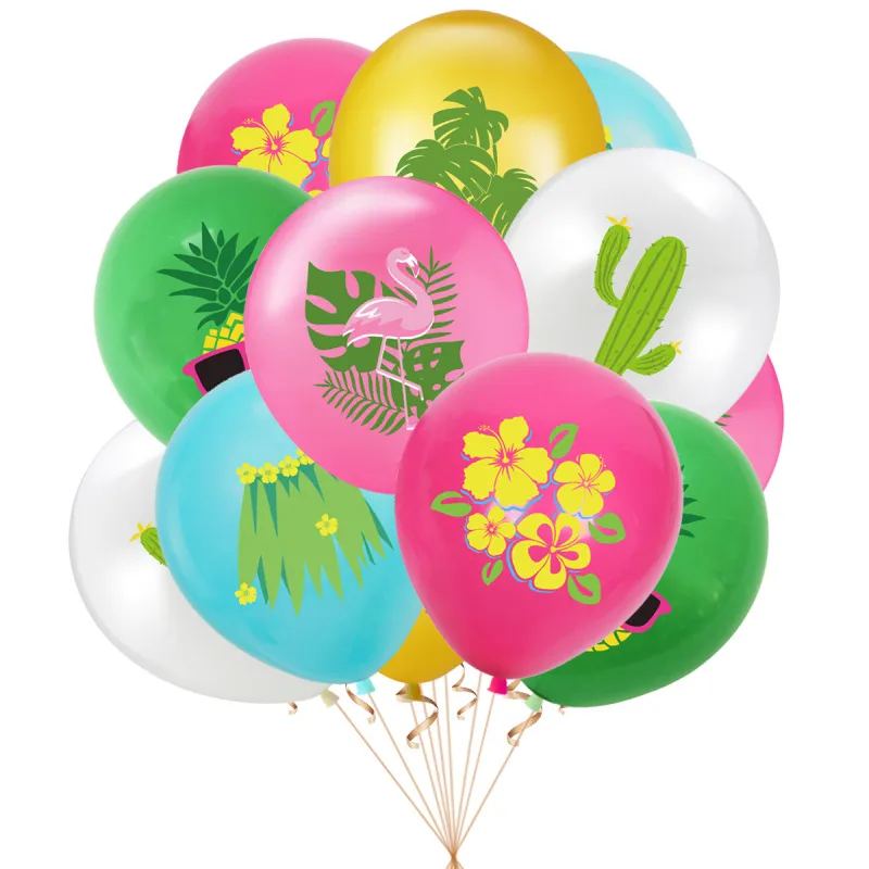Summer Party Decoration Supplies Hawaiian Theme Pineapple Cactus Balloons
