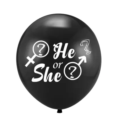 Baby Shower Supplies Gir Or Boy Gender Reveal Balloon He Or She Latex Balloon