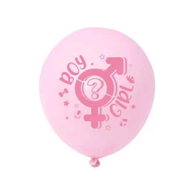 Gender Reveal Balloon Party Supplies Boy Girl Baby Shower Party Balloon 12 Inches