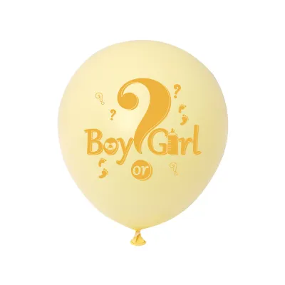 Gender Reveal Balloon Party Supplies Boy Girl Baby Shower Party Balloon 12 Inches