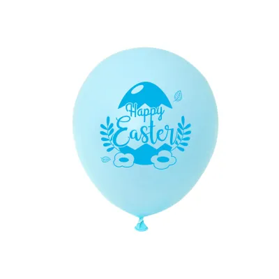 Easter Bunny Egg Decoration Party 12 Inch Solid Color Printing Balloon