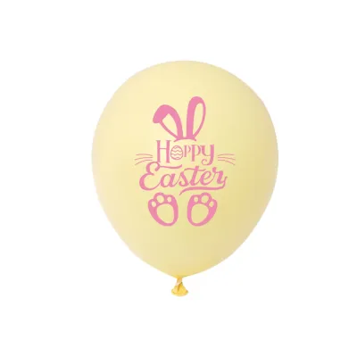 Easter Bunny Egg Decoration Party 12 Inch Solid Color Printing Balloon