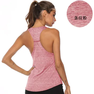 Women Loose Fit Moisture Wicking Sports Racerback Tank Top