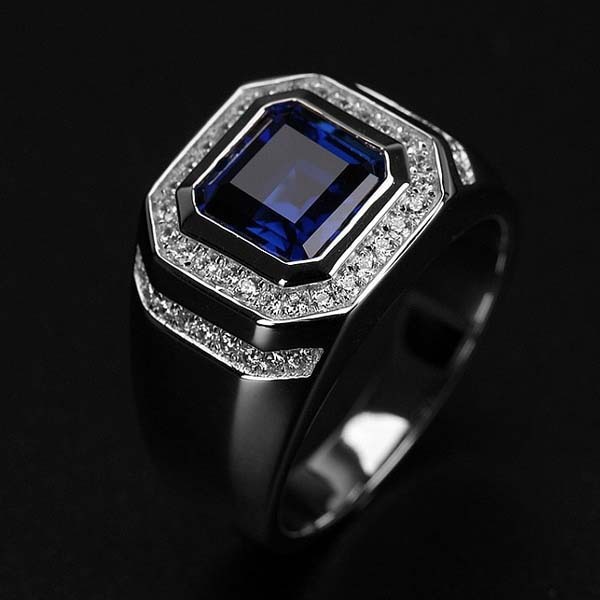 nori品 Wholesale Men Fashion Inlaid Goose Egg Zircon Ring