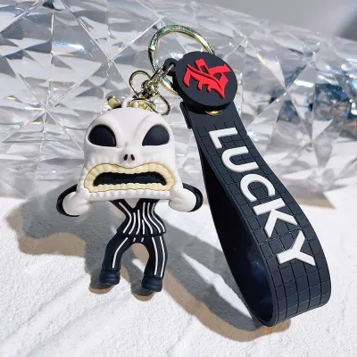 Halloween Cartoon Scary Pumpkin Zombie Goblin Key Chains