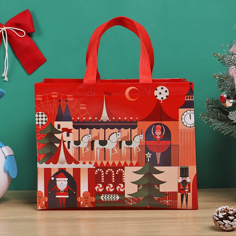 Sweetude 48 Pcs Christmas Nonwoven Gift Bags With Handle Bulk | Desertcart-1040477