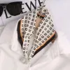 24-C Letter Black Edge (Diamond Silk Scarf)