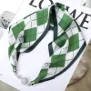 05-Diamond-Shaped Fruit Green(Diamond Silk Scarf)